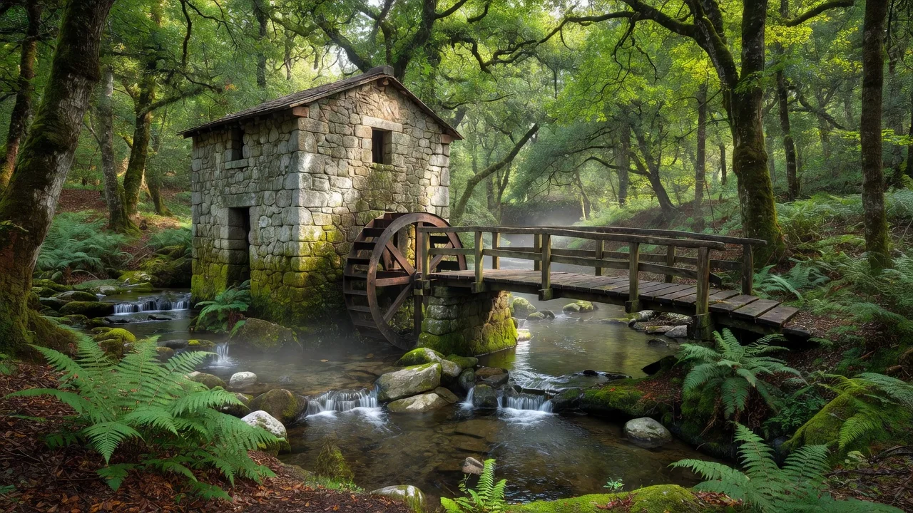 El Refugio de Verdes, el río Anllóns y el Castro de Borneiro