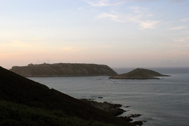 islas Sisargas en Malpica, un lugar de interés turístico en Costa da Morte, a Coruña, Galicia
